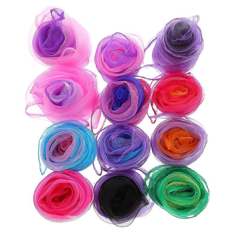 Juggling Props Dance Scarves Music Scarves Stage Performance 12Pcs | Fruugo SG