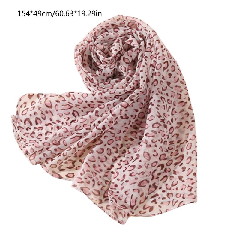 Leopard Printed Chiffon Scarf Muslim Turban Retro Ethnic Style Scarves Soft Shawl Women Malaysia for Head Wraps Long Sca  Leopard light coffee | Fruugo SG
