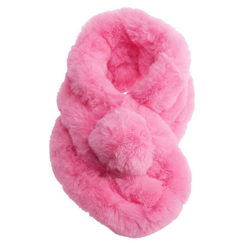 Neck Scarf For Women Winter Durable Plush Pink 67x14x3cm Simple Design 1Set | Fruugo SG