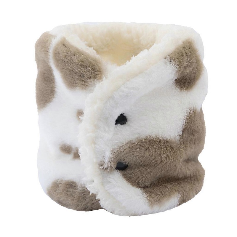 Unisex Winter Plush Lined Neck Warmer with Snap Buttons Leopard Cow Print Windproof Thermal for Infinity Circle Collar S  6 | Fruugo SG
