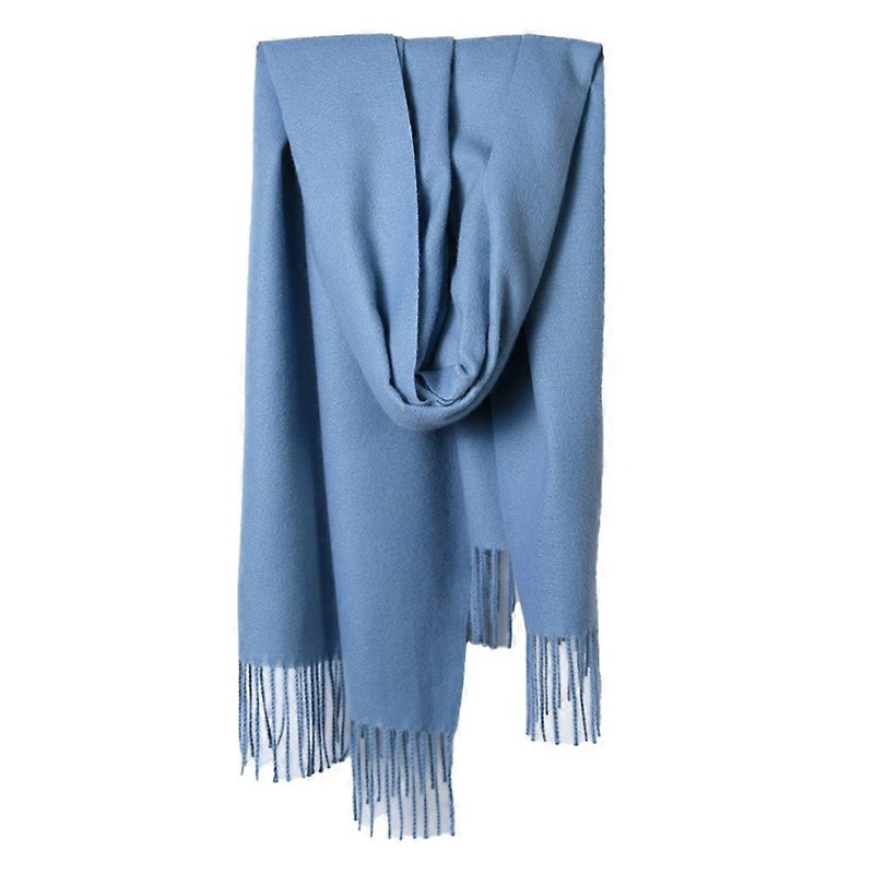Warm Long Scarves Winter Scarves Pure Color Scarf Tassel for Women | Fruugo SG
