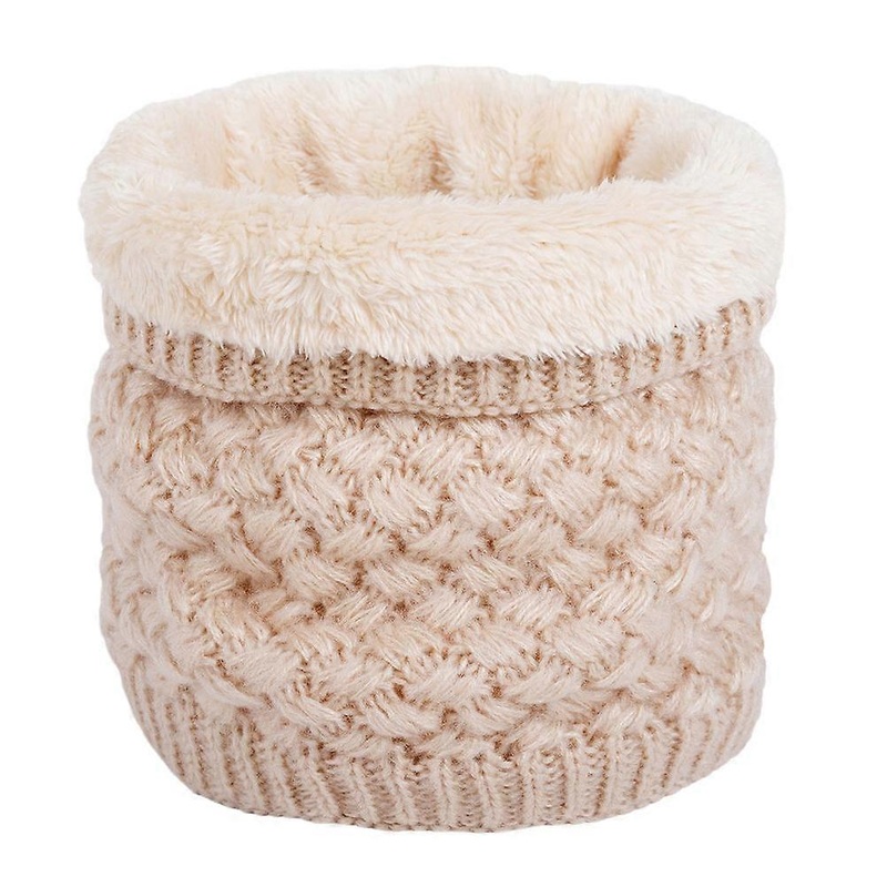 Winter Scarf Neck Warmer Women Simple Design Windproof Beige 24×22 Cm 1Pcs | Fruugo SG