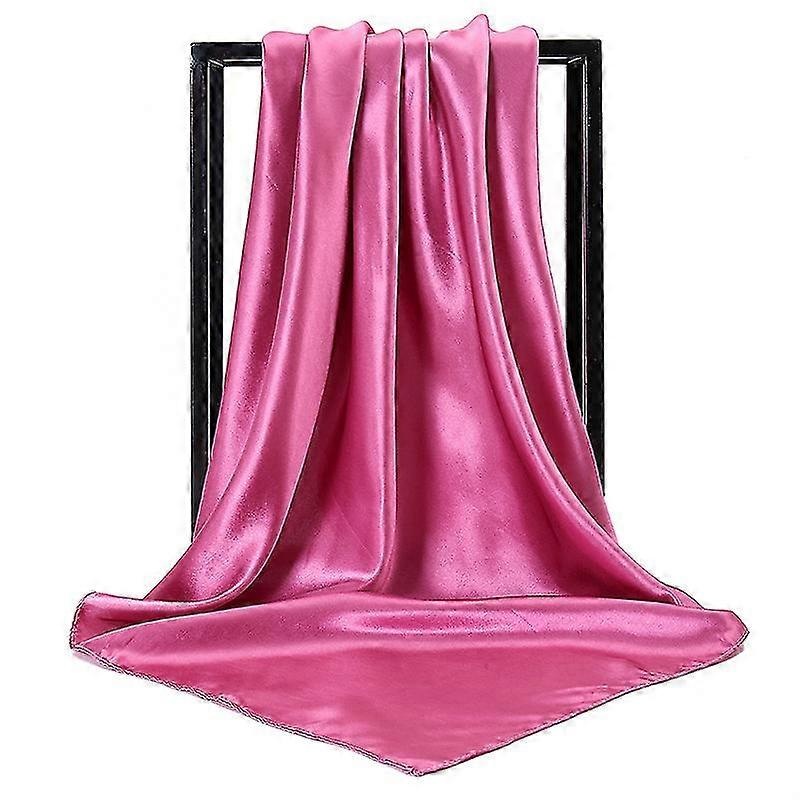 25colors Fashion Women Silk Square Scarf 90*90cm Satin Scarves Solid Wraps  Satin Scarves | Fruugo SG