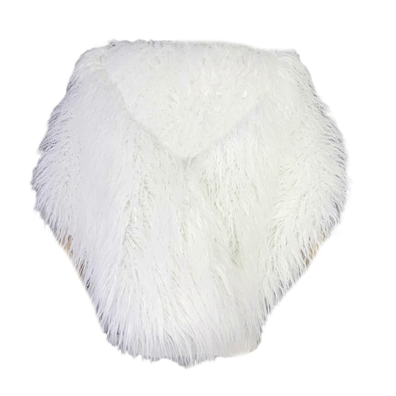 Colorful Long Plush Shawl Wrap Great for Halloween Cosplay Evening Party for Ladies Photography Shrug Adjustable Size  White | Fruugo SG