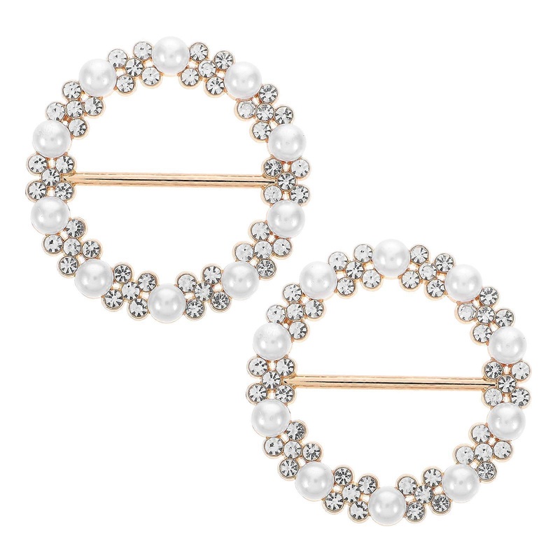 Durable Scarf Ring Clips 2Pcs Elegant Design Alloy Accessories For Neckerchiefs and Shawls | Fruugo SG