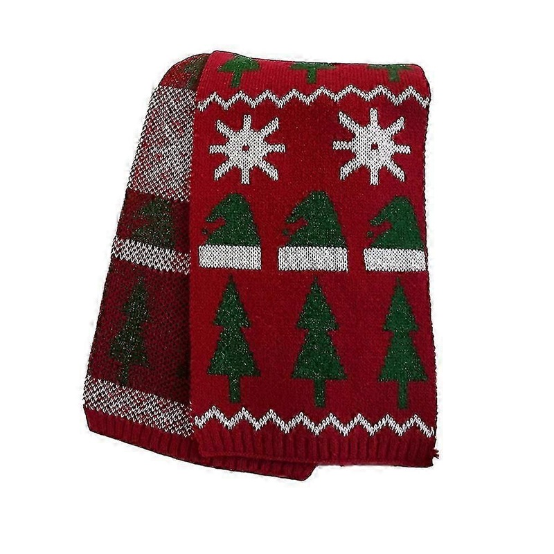 Elegant Jacquard Knit Scarf – Perfect Winter Fashion Accessory for Christmas | Fruugo SG