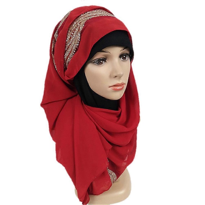 Fashion Chiffon Scarf Women Hijab Long Scarf Wrap Scarves for Ladies Girl | Fruugo SG