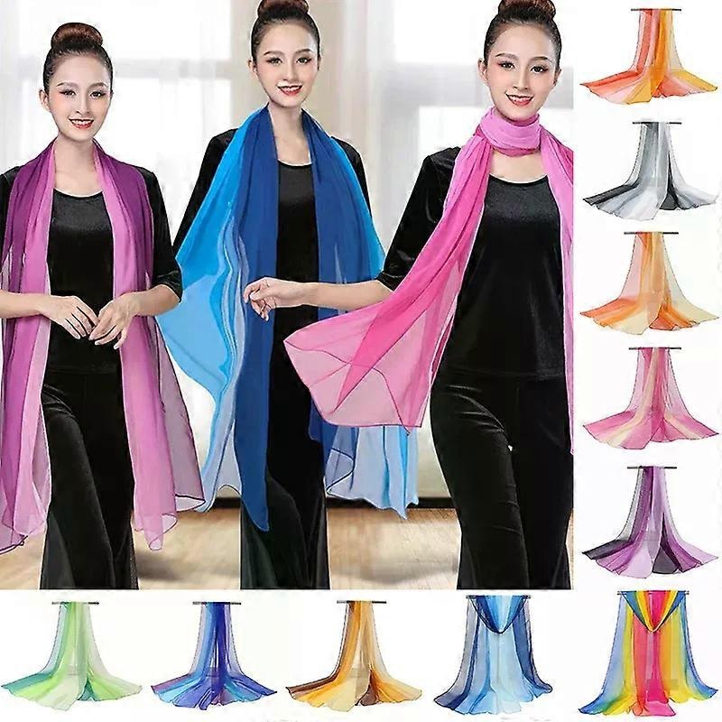 Fashion Gradient Color Solid Scarf Women Long Shawl And Wraps Summer Bandana Elegant 160x50cm | Fruugo SG