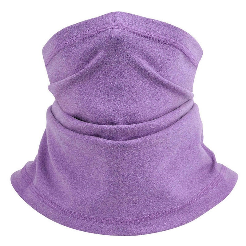 Fleece Thick Face Cover Neck Tube Scarf Winter Fleece Neck Warmer Scarf Adjustable Neck Collar Outdoor Face Ski Mask  Purple | Fruugo SG