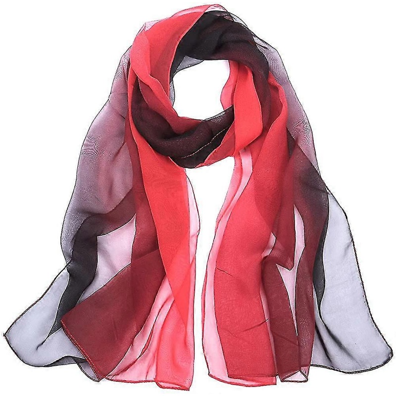 Ladies Scarf- Women Chiffon Scarf, Ombre Georgette Elegant Long Lightweight Soft | Fruugo SG