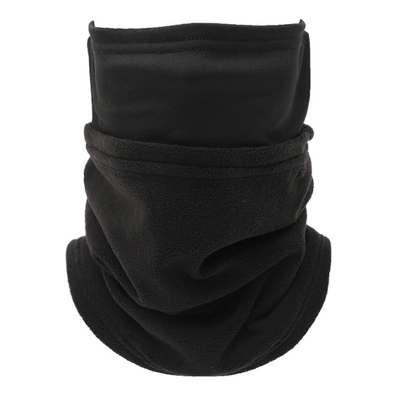 Multiple Functional Fleece Neck Warmer Winter Windproof Neck Tube Scarf for Men Skiing Cycling Outdoor Face Cover Mask  Black | Fruugo SG