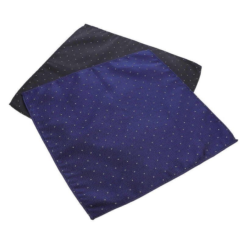 Navy Blue ‘s Prefolded Pocket Squares Fashion Wedding Prom 2Pcs | Fruugo SG