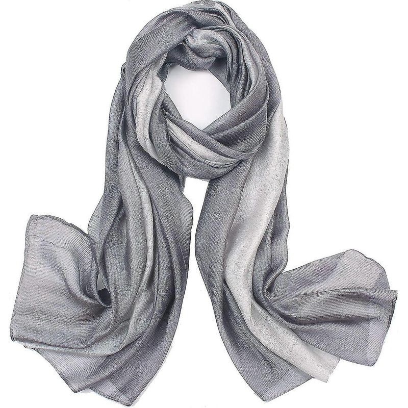 Olaof Scarf For Women Cotton Silk Scarves Elegant Gradient Color Lightweight Fashion For Spring Winter Scarves Shawl Wraps | Fruugo SG