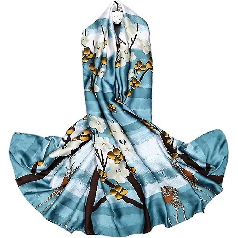 Satin Scarves For Women Ladies Silky Olaof Scarf Designer Large Shawl Wrap | Fruugo SG