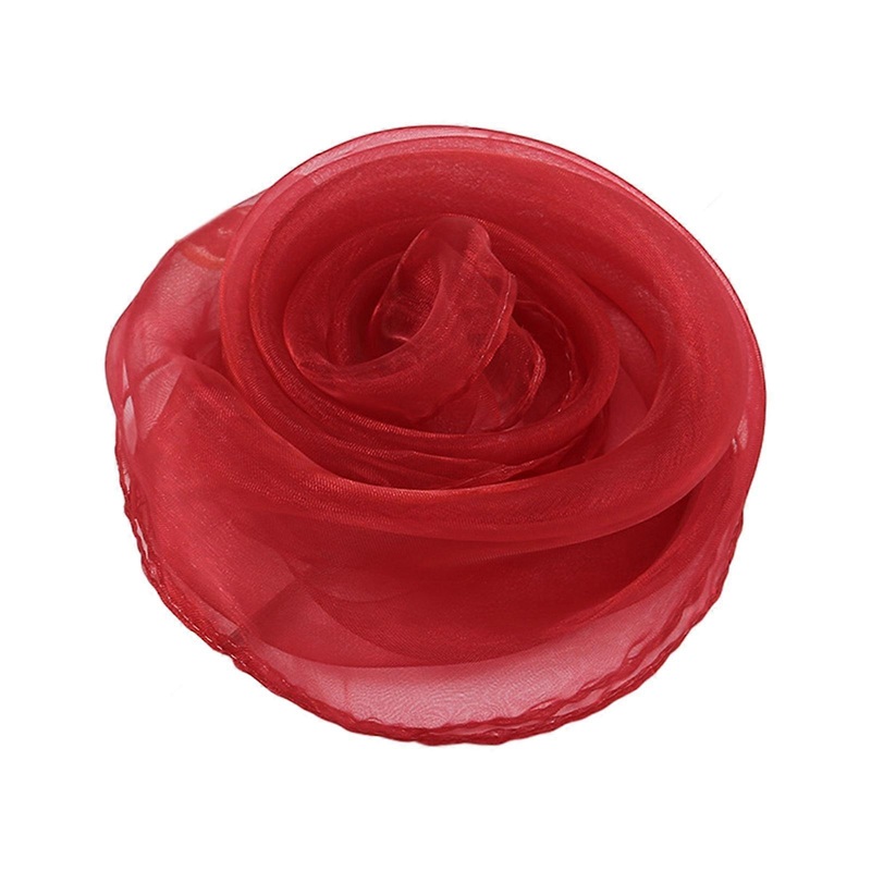 Unique Square Silk Scarf Children Chiffon Hijab Scarves Female Candy Color Shawls Wrap Hair Heads Scarf Bandana Seaside | Fruugo SG