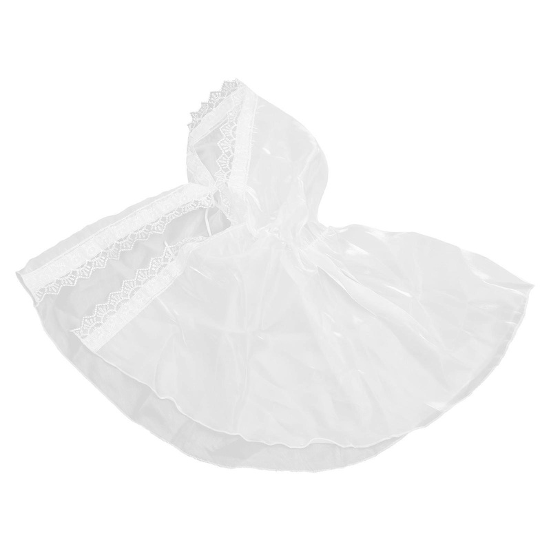 Victorian Era Lace Shawl with Lace for Women Short Cape Hooded Shawl for Summer Wedding Shawls and Wrap for Bride  White S | Fruugo SG