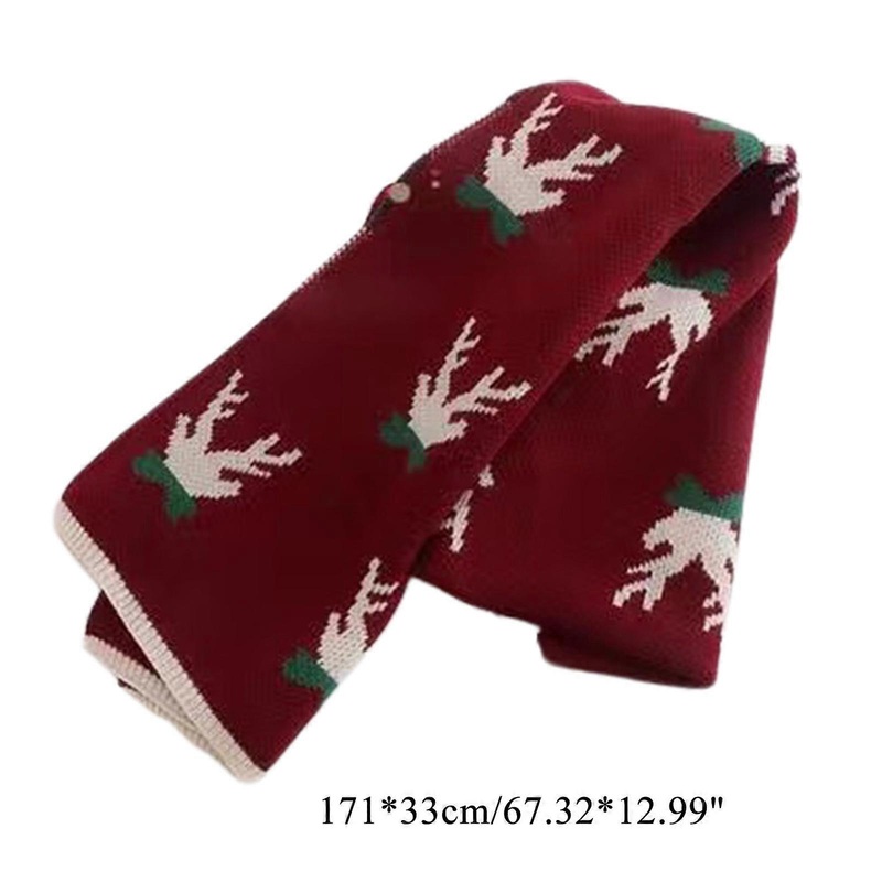 Winter Scarfs For Women Thick Antler Thick Warm Narrow 40x190cm Scarves Christmas Gifts For Kid Winter Fashion  Alphabet Christmas T | Fruugo SG