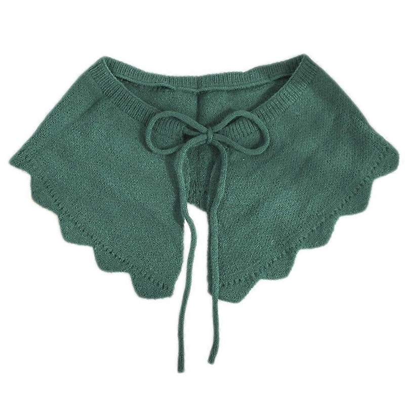 Winter Women Decorative Fake Collar Shawl Lace-Up Bowknot Sweater Neck Decorations for Birthday Party Daily Dressup  dark green | Fruugo SG