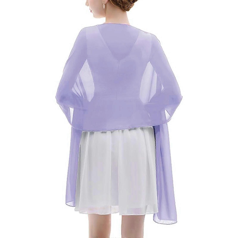 Women Hollows Out Tippet Solid Color Shawls Transparents Organza Wedding Bridal for Men and Women in Various Outings  sweet potato purple | Fruugo SG