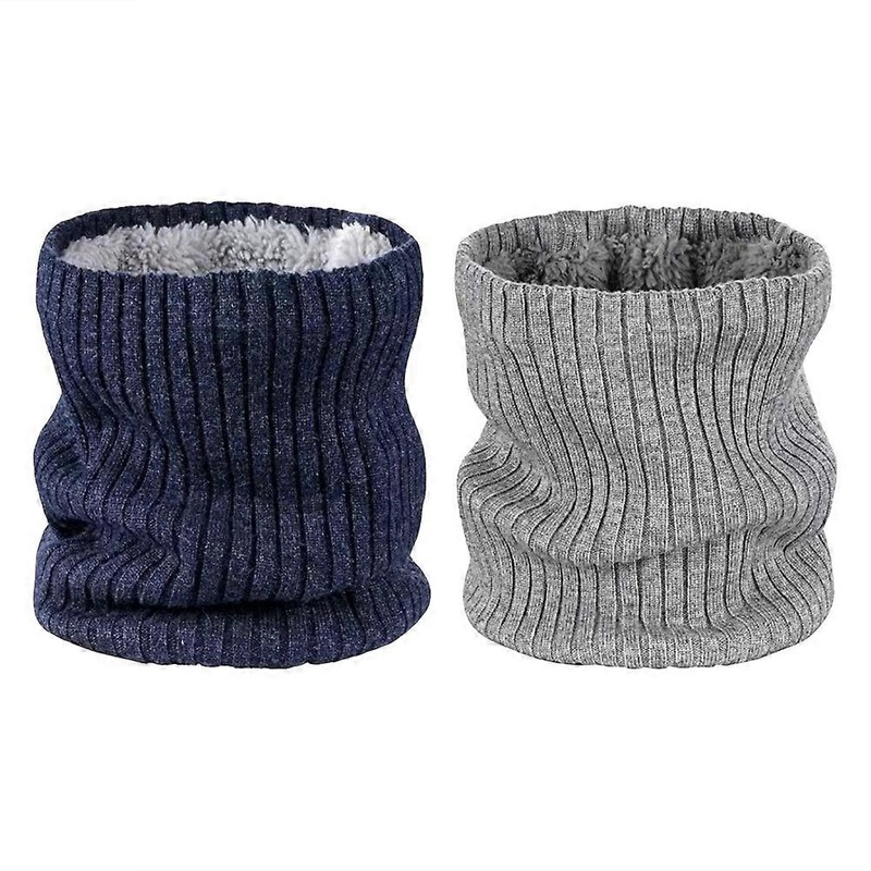 2pcs Winter Knitted Neck Gaiter Thermal Scarf for Men and Women | Fruugo SG