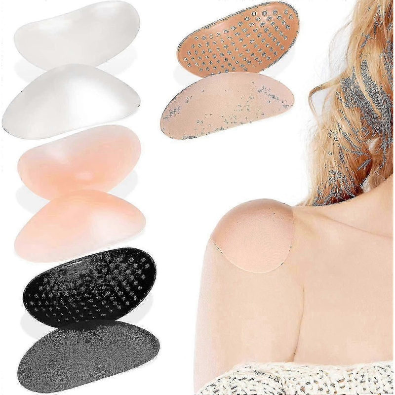 4 Pairs Shoulder Push-up Pads Soft Silicone Adhesive Shoulder Pads Anti-slip Enhancer Should Fz | Fruugo SG