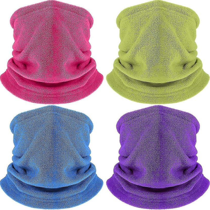 4 Pieces Winter Fleece Neck Warmer Gaiter Thick Thermal Windproof Ascergery Ski Neck Gaiter Balaclava | Fruugo SG