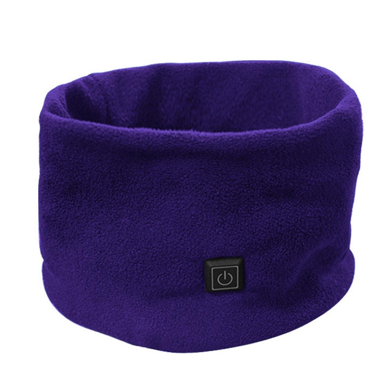 Adjustable Heating Scarf Collar Neck Warmer Autumn Winter Outdoor Neckerchief Scarf Elegant Gaiter Scarf  Purple | Fruugo SG