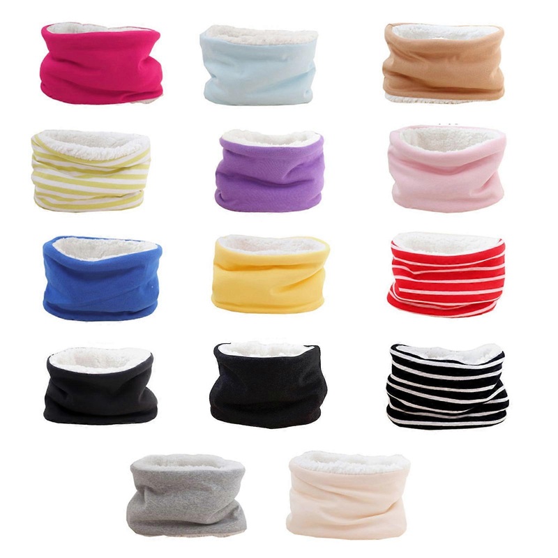Autumn Winter Baby Scarf Solid Color Plush Scarves Neckerchief Child Neck Collar  Yellow | Fruugo SG