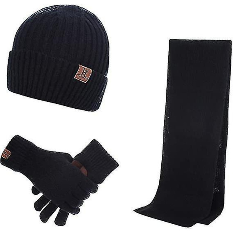 Beanie Scarf Touch Screen Glove Set Unisex | Fruugo SG