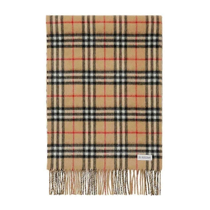 Burberry Beige Cashmere Scarf | Fruugo SG