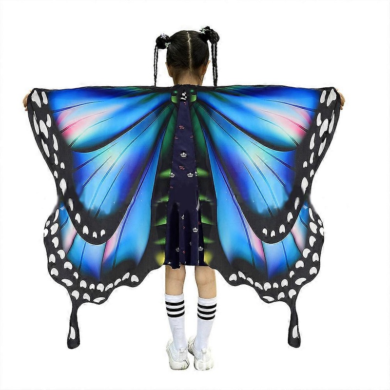 Carnival Party Girls Butterfly Wing Cape Full Length Cape Princess Girls Costume Christmas Halloween Party Make Up  3 | Fruugo SG