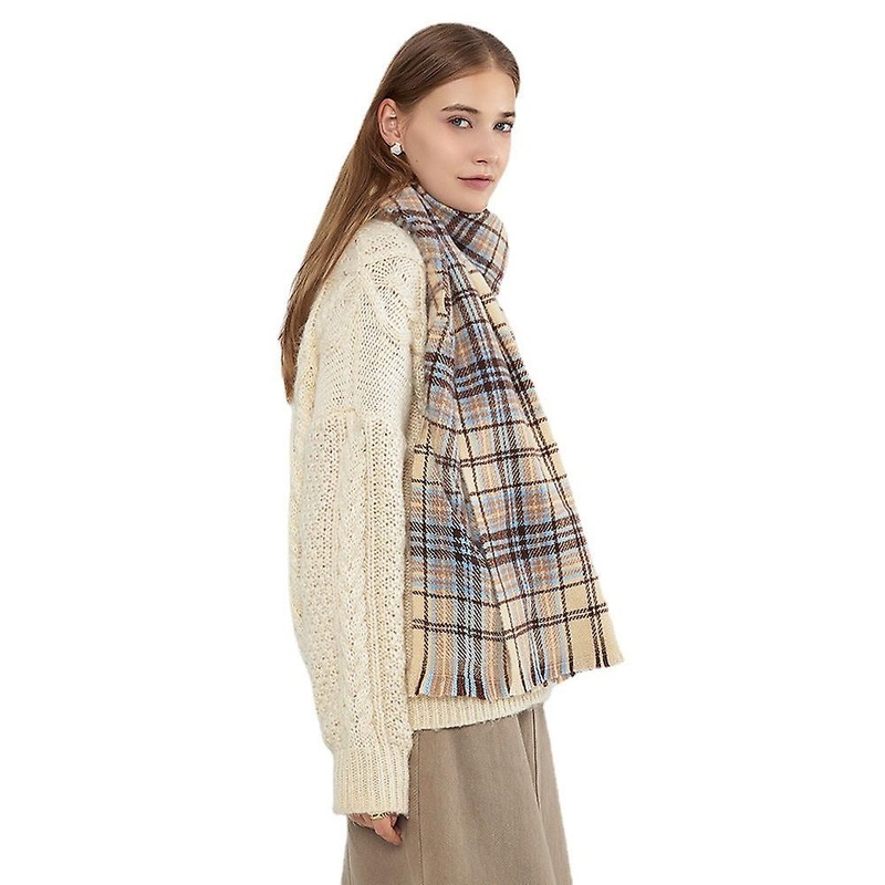 Cashmere-like New Plaid Scarf For Women Autumn And Winter South Korea Dongdaemun Internet Celebrity Warm Bib Shawl | Fruugo SG