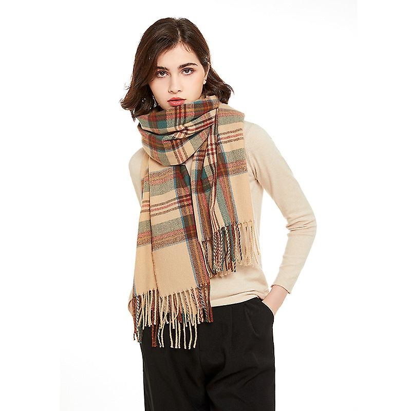 Cashmere Scarf Women’s Autumn And Winter Plaid Classic Warm Shawl New | Fruugo SG