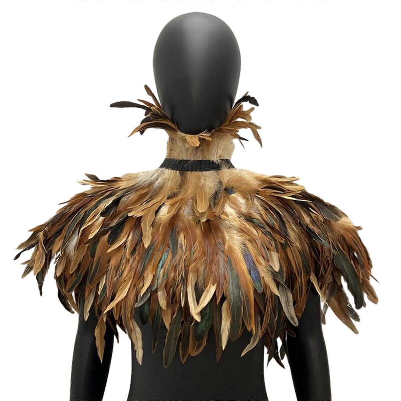 Halloween Feather Cloak Cosplay Party Cape Women Role Play Shawl Unisex Masquerade Party Dress Up Costume Accessories  true color | Fruugo SG