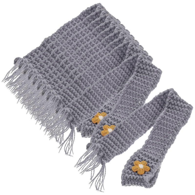 Miniature Scarf Cute Mini Scarf Adjustable Diy For Wine Bottles Grey 28.00X2.50X0.10CM 10Set | Fruugo SG