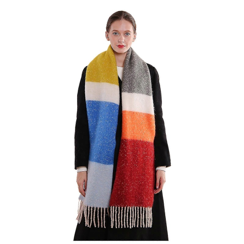 Scarfs For Women Clearance Warm New Autumn And Winter Cashmere Plaid Shawl Scarf | Fruugo SG