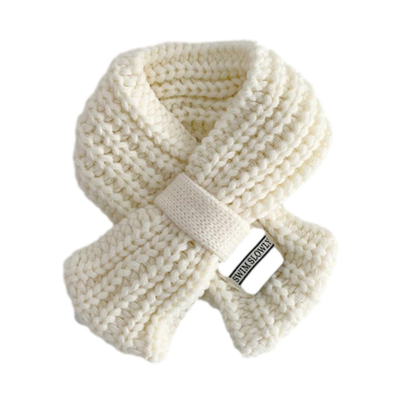 Soft and Warm Kids Scarf Knitted Neck Warmer Cosy Neckerchief Breathable Long Muffler New Year Gift for 3-12T Boys Girls  Milky white | Fruugo SG