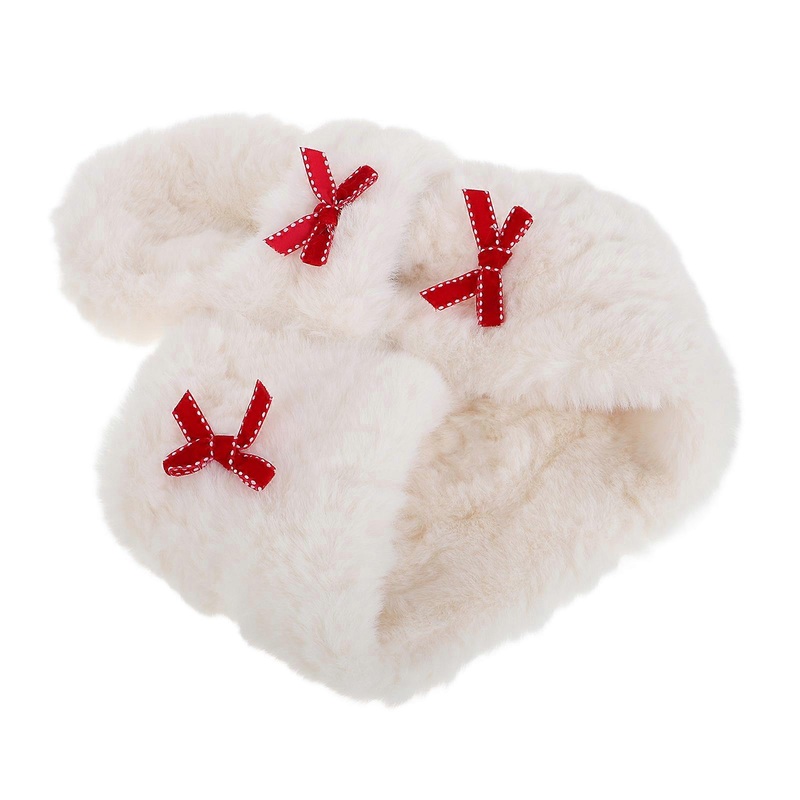 Soft Winter Accessory Scarf Wrap For Women Outdoor Activities White Fabric 74X12.5Cm Neck Protection 1 Pcs | Fruugo SG