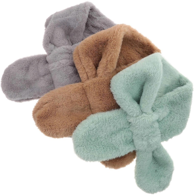 Warm Scarf for Toddler Faux Plush Kids Scarf for School Snowball Fights 74x10cm 3Pcs | Fruugo SG