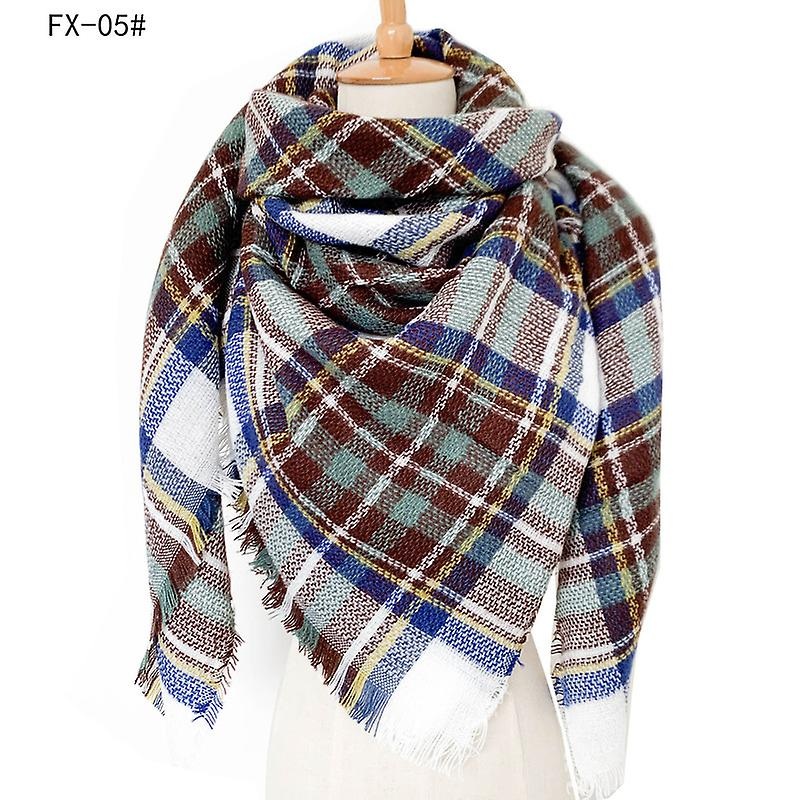 Women Square Scarf, Imitation Cashmere Large Plaid, Enlarged Double-sided Shawl | Fruugo SG