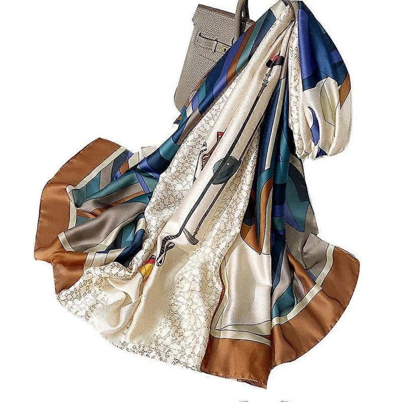 180*90cm Long Silky Scarf with Floral Pattern Thin Shawl Neck Wrap Fashion Suit Accessories for Lady | Fruugo SG