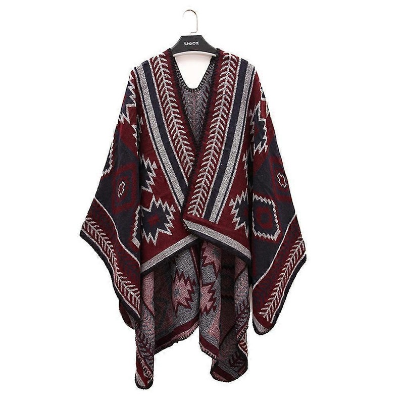 Bohemian Scarf Autumn Winter Shawls Wrap Loose Cardigant for Lady | Fruugo SG