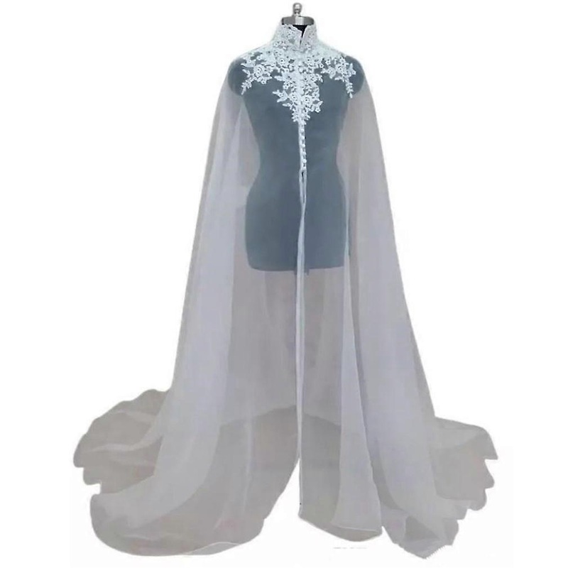 Bride Shoulder Cloak Chiffon Poncho Lightweight for Wedding | Fruugo SG