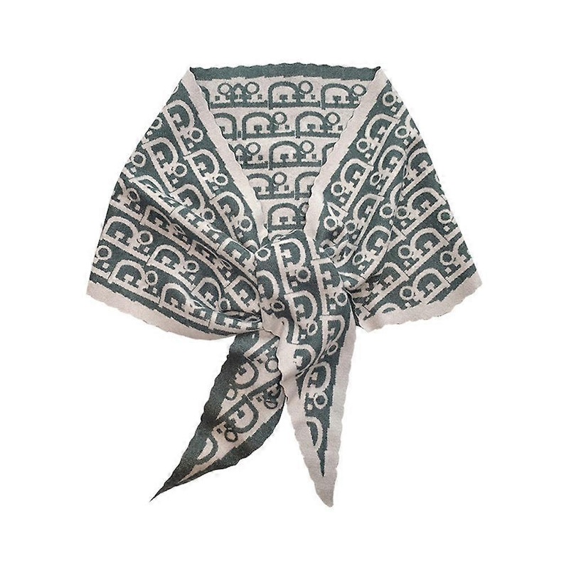 Cashmere Feel Rhombic Scarf Elegant Shawl Wrap Warm Poncho for Lady | Fruugo SG
