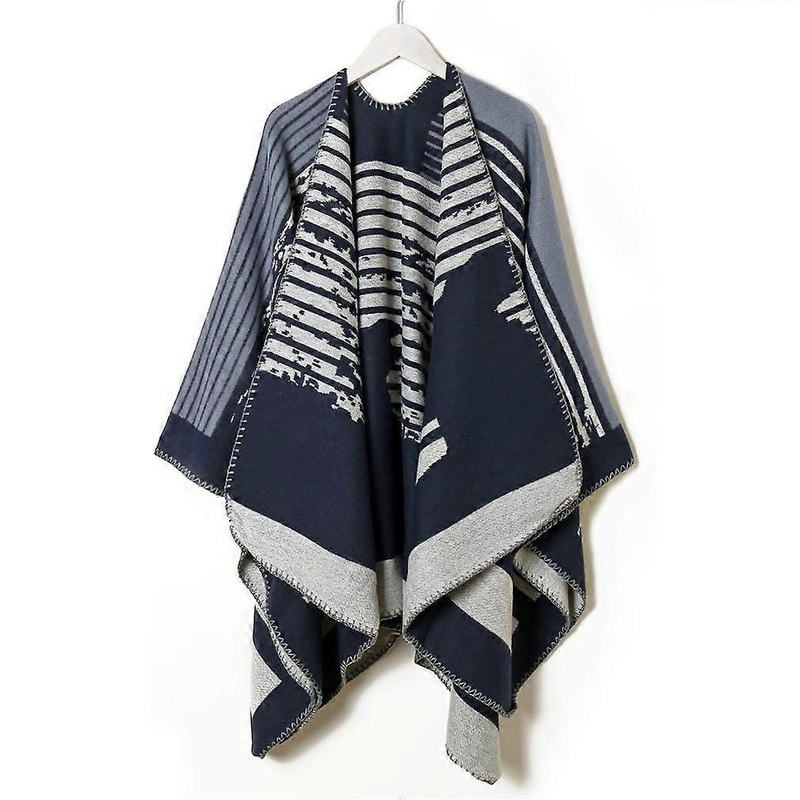 Ethnic Style Warm Shawl Wrap Lady Poncho Pashmina Cardigant Blanket with Tassel for Lady | Fruugo SG