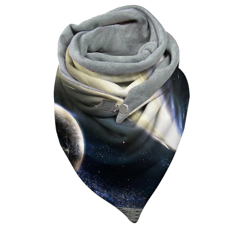 Fashion Winter Women Planet Print Button Soft Wrap Casual Warm Scarves Shawls | Fruugo SG