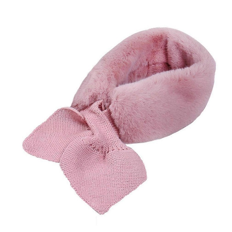 Faux Fur Scarf Winter Warm Pink Neck Wrap for Gril | Fruugo SG
