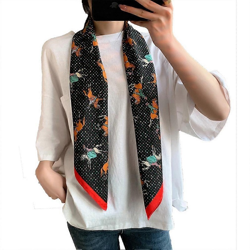 Floral Kerchief Silky Scarf Thin Shawl Fashion Suit Accessories for Lady | Fruugo SG