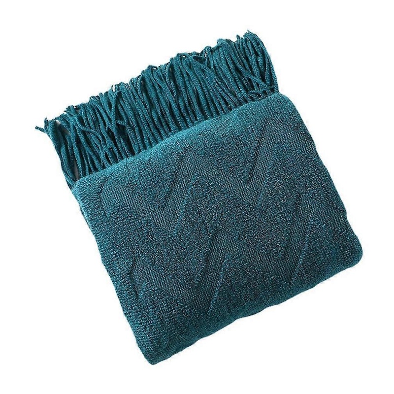 Fringed Sofa Blanket Nordic Warm Knitting Shawl Wrap Nap Cover up | Fruugo SG
