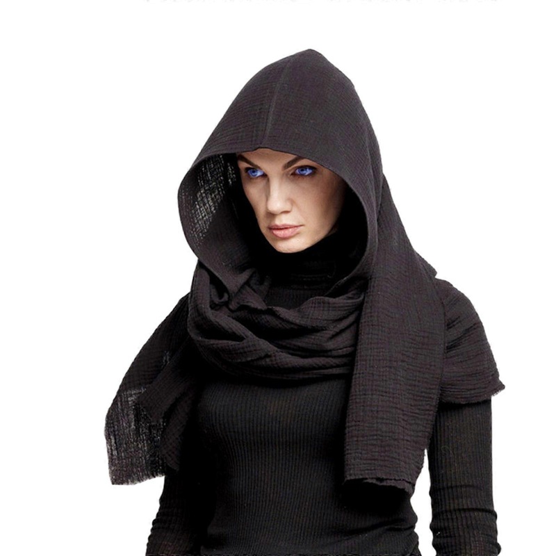 Solid Color 2in1 Scarf Hat Suit Soft Cotton Winter Pullover Hat Breathable Warmer Supplies for Women Teens Winter  Black | Fruugo SG